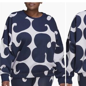 Marimekko Abstract Print Crew Neck Sweatshirt Adidas Collaboration